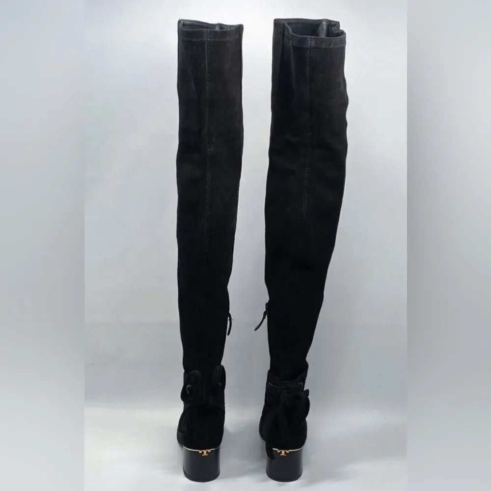 Tory Burch Over-The-Knee Ankle-Tie Boot size 5